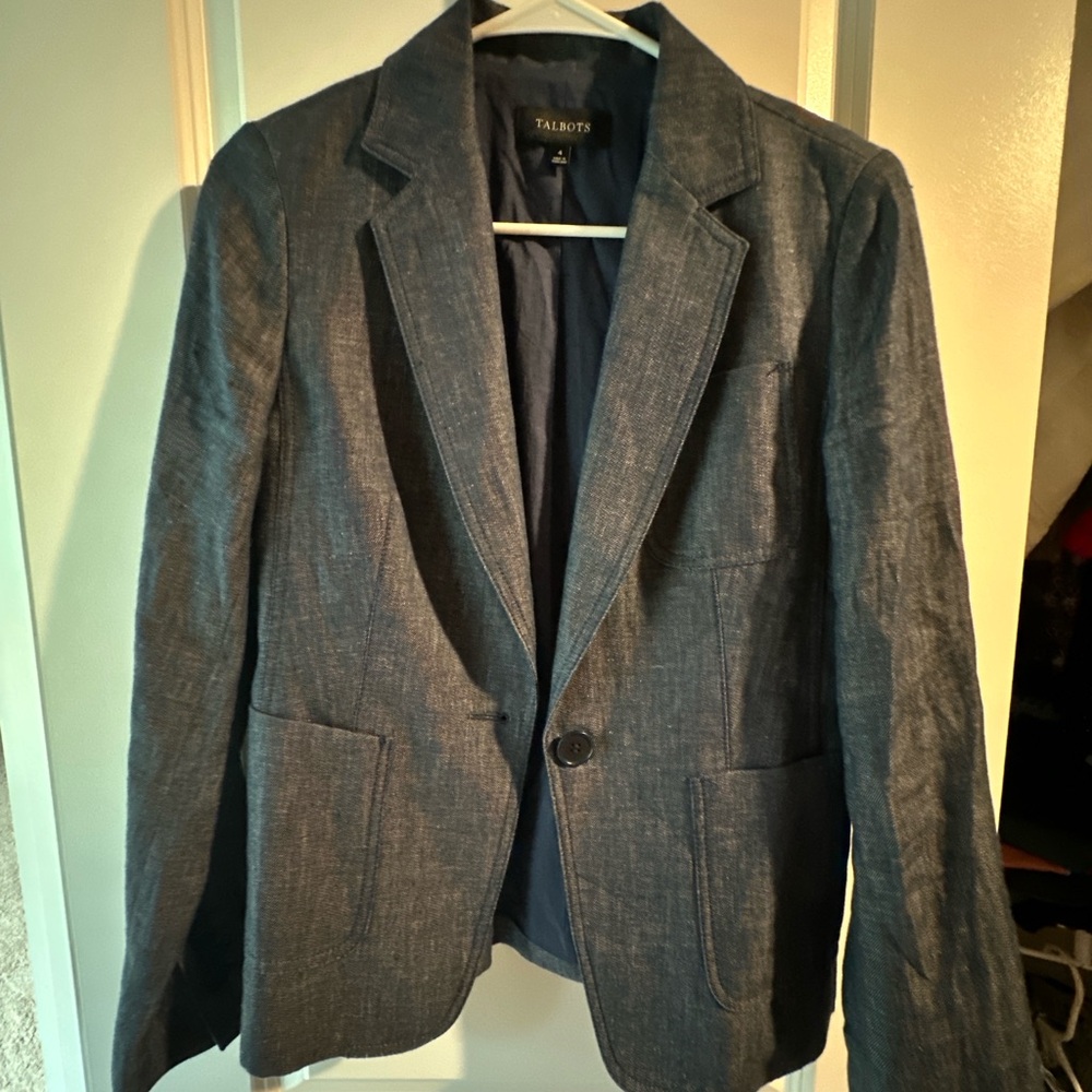 Talbots Women’s ‘Jean Jacket’ Style Blazer with Pockets